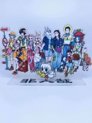 Deviant Cartoon peripheral  Anime Laser Acrylic Humanoid  keychain big Standing Plates 15.8cm