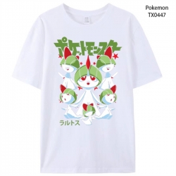 Pokemon Anime peripheral printed pure cotton T-shirt from S to 4XL