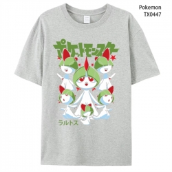 Pokemon Anime peripheral printed pure cotton T-shirt from S to 4XL