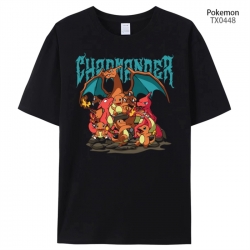 Pokemon Anime peripheral printed pure cotton T-shirt from S to 4XL