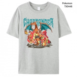 Pokemon Anime peripheral printed pure cotton T-shirt from S to 4XL