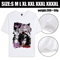 Naruto Anime printed pure cotton short sleeved T-shirt from S to 4XL