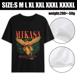 Shingeki no Kyojin Anime printed pure cotton short sleeved T-shirt from S to 4XL