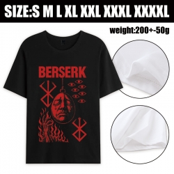 Berserk Anime printed pure cotton short sleeved T-shirt from S to 4XL