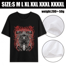 Berserk Anime printed pure cotton short sleeved T-shirt from S to 4XL