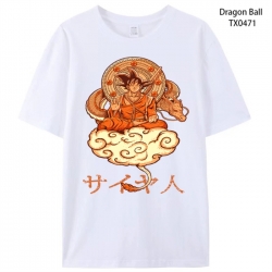 DRAGON BALL Anime peripheral printed pure cotton T-shirt from S to 4XL