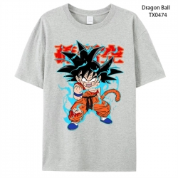 DRAGON BALL Anime peripheral printed pure cotton T-shirt from S to 4XL