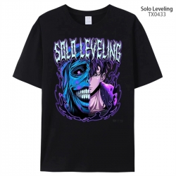 Solo Leveling:Arise Anime peripheral printed pure cotton T-shirt from S to 4XL