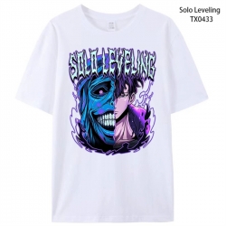 Solo Leveling:Arise Anime peripheral printed pure cotton T-shirt from S to 4XL