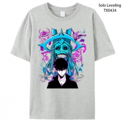 Solo Leveling:Arise Anime peripheral printed pure cotton T-shirt from S to 4XL