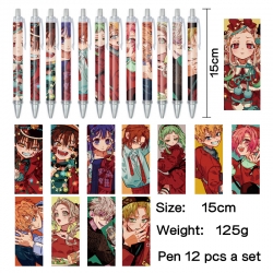 Toilet-bound Hanako-kun Anime peripheral student color picture ballpoint pen neutral pen 15cm a set of 12