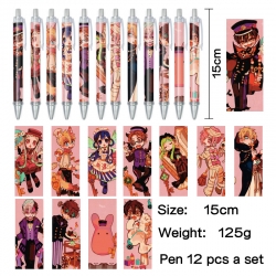 Toilet-bound Hanako-kun Anime peripheral student color picture ballpoint pen neutral pen 15cm a set of 12