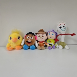 Toy Story Animation peripheral plush toy doll pendant 10CM a set of 5