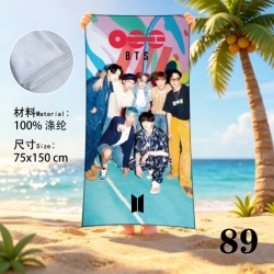 BTS Anime peripheral beach tow...