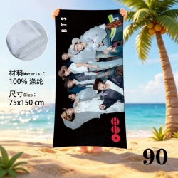 BTS Anime peripheral beach tow...
