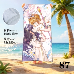 sailormoon Anime peripheral beach towel sweatshirt 75x150cm