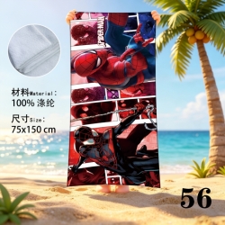 Spiderman Anime peripheral beach towel sweatshirt 75x150cm