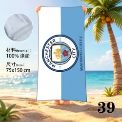Football Anime peripheral beach towel sweatshirt 75x150cm