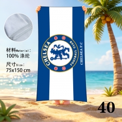 Football Anime peripheral beach towel sweatshirt 75x150cm