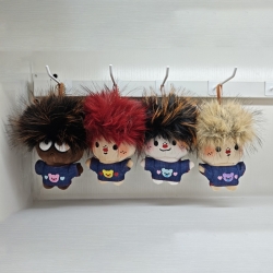 Spiky Hair Doll Anime-themed plush toys and keychains 0CM a set of 8