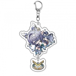 Genshin Impact Anime acrylic Pendant Key Chain  price for 5 pcs