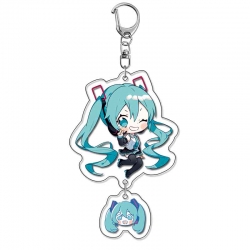 Hatsune Miku Anime acrylic Pendant Key Chain  price for 5 pcs