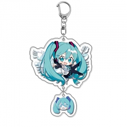 Hatsune Miku Anime acrylic Pendant Key Chain  price for 5 pcs