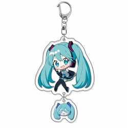 Hatsune Miku Anime acrylic Pendant Key Chain  price for 5 pcs
