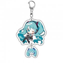 Hatsune Miku Anime acrylic Pendant Key Chain  price for 5 pcs