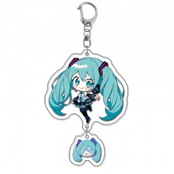 Hatsune Miku Anime acrylic Pendant Key Chain  price for 5 pcs