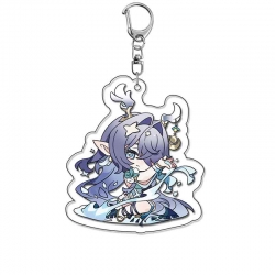 Genshin Impact Anime Acrylic Keychain Charm price for 5 pcs
