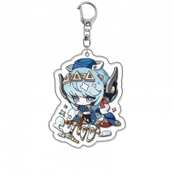 Genshin Impact Anime Acrylic Keychain Charm price for 5 pcs