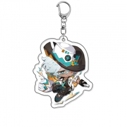 Genshin Impact Anime Acrylic Keychain Charm price for 5 pcs