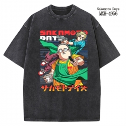 SAKAMOTO DAYS Anime peripheral pure cotton washed and worn T-shirt from S to 2XL