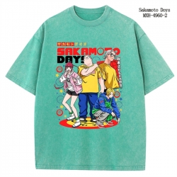 SAKAMOTO DAYS Anime peripheral pure cotton washed and worn T-shirt from S to 2XL