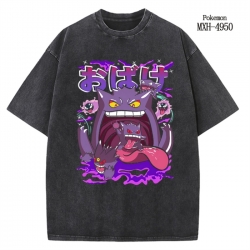 Pokemon Anime peripheral pure cotton washed and worn T-shirt from S to 2XL