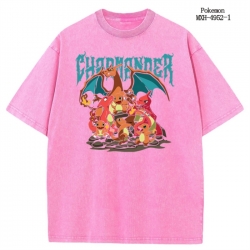 Pokemon Anime peripheral pure cotton washed and worn T-shirt from S to 2XL