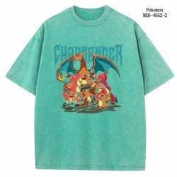 Pokemon Anime peripheral pure cotton washed and worn T-shirt from S to 2XL