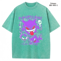 Pokemon Anime peripheral pure cotton washed and worn T-shirt from S to 2XL
