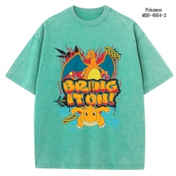 Pokemon Anime peripheral pure cotton washed and worn T-shirt from S to 2XL