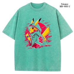 Pokemon Anime peripheral pure cotton washed and worn T-shirt from S to 2XL