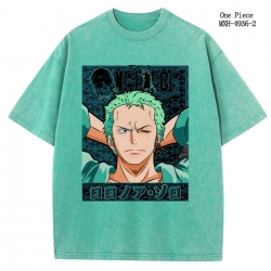 One Piece Anime peripheral pure cotton washed and worn T-shirt from S to 2XL