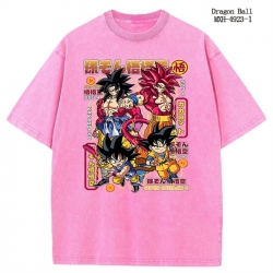DRAGON BALL Anime peripheral pure cotton washed and worn T-shirt from S to 2XL
