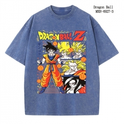 DRAGON BALL Anime peripheral pure cotton washed and worn T-shirt from S to 2XL