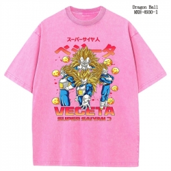 DRAGON BALL Anime peripheral pure cotton washed and worn T-shirt from S to 2XL