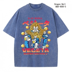 DRAGON BALL Anime peripheral pure cotton washed and worn T-shirt from S to 2XL