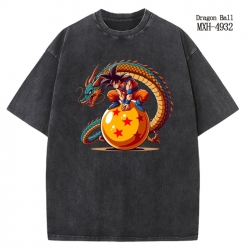 DRAGON BALL Anime peripheral pure cotton washed and worn T-shirt from S to 2XL