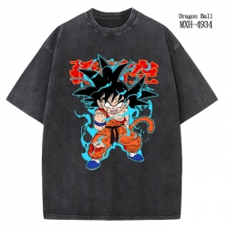 DRAGON BALL Anime peripheral pure cotton washed and worn T-shirt from S to 2XL