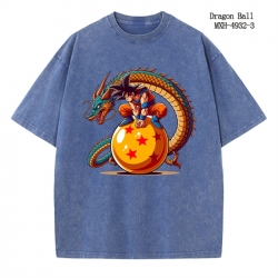 DRAGON BALL Anime peripheral pure cotton washed and worn T-shirt from S to 2XL