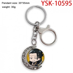 Jujutsu Kaisen Anime double-sided crystal rotating gemstone keychain pendant price for 5 pcs